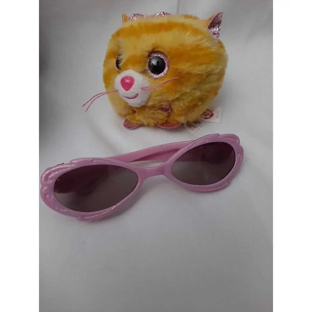 TY Girls Sequin Backpack Brutus Tabitha Kitty Sparkle Sunglasses 11X9